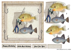 Male Card Gone Fishing