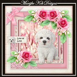 Cute Bichon Puppy Mini Kit