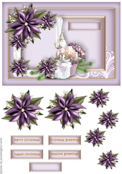 Classic Christmas Purple Poinsettia 4