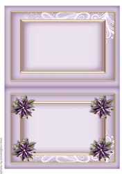 Classic Christmas Purple Poinsettia INSERT