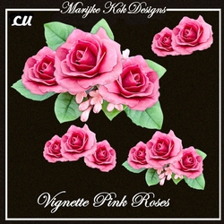 CU Designer Resources Vignette Pink Roses
