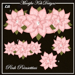 CU Pink Poinsettias