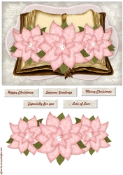 Vintage Book Pink Poinsettias