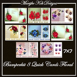Bumperkit 8 Quick Cards Floral