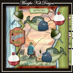 Male Card Gone Fishing Mini Kit