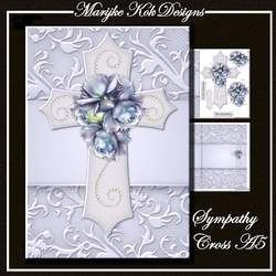 Sympathy Cross Vintage Blue