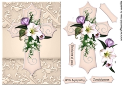 Sympathy Cross Amaryllis