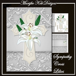 Sympathy Cross Lilies Mini Kit
