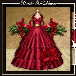 Christmas  Evening Dress Mini Kit