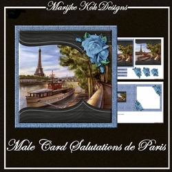 Male Card Salutation de Paris