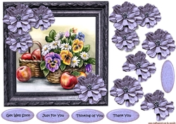 Get Well card Flowers & Fruit