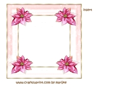 Christmas Puppy In Pink INSERT