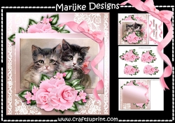 Vintage Kittens Mini Kit