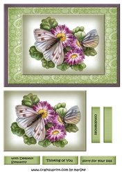 Sympathy Butterflies & Flowers