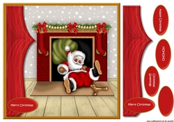 Fireplace & santa
