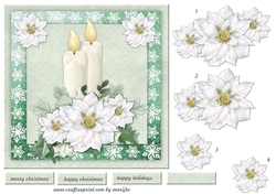 Christmas  candles  Quick card