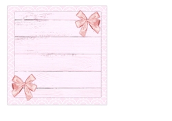 Baby Girl Bib Quick Card INSERT