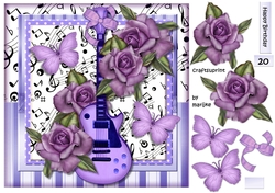 Music & Roses Quick card