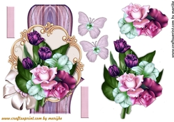 Card Topper Purple beauty 2