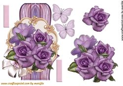Card Topper Purple beauty 3