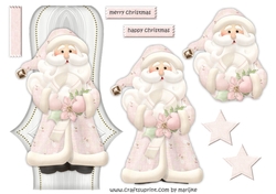 Cute Santa In Pink