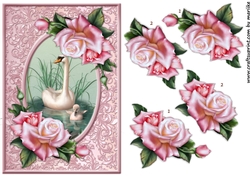Beautiful Swan & Roses 1