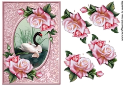 Beautiful Swan & Roses 2