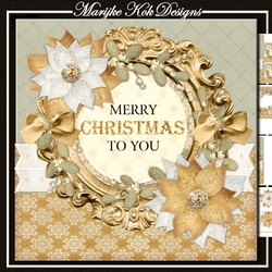 Merry Christmas Golden Frame Mini Kit