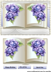 Beaitful Book & Vintage Roses