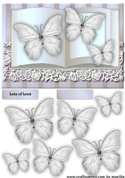 Butterflies Book Ice Blue