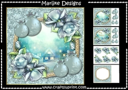 Romantic Christmas View & Roses Mini Kit