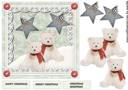 Quick Card Cute Ice Bears