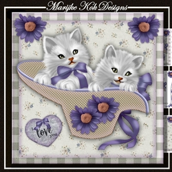 Cute Kittens In Hat Mini Kit