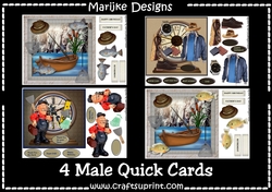 Male card Kit 4 Designs
