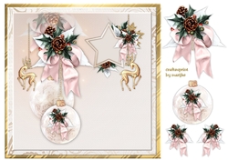 Elegant Pink Christmas Quick card