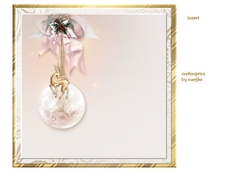 Elegant Pink Christmas Quick card INSERT