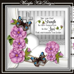 Sympathy Book & Flowers Mini Kit
