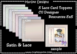 CU 8 Lace Card Toppers