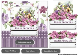 Quick Card Fresh Flowers & Violets