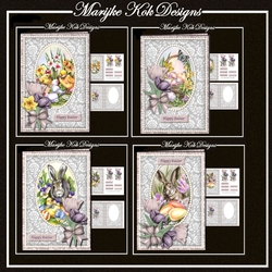 Bumperkit Elegant Easter cards A5
