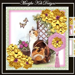 Cat & Flowers Mini Kit