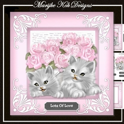 Flower Kittens In Pink
