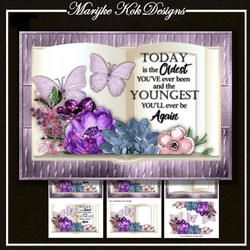 Book Birthday Flowers Mini Kit