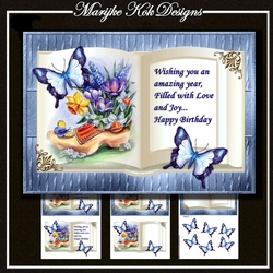 Book SpringFlowers & Butterflies