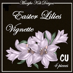 CU Designer Resources Vintage Easter Lilies