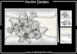 Lovely Lilies In Light Grey Mini Kit 