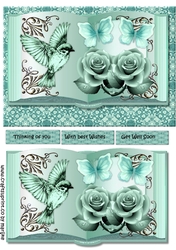 Book Bird & Roses