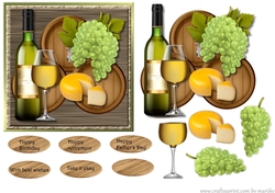 Male card Wine & Cheese