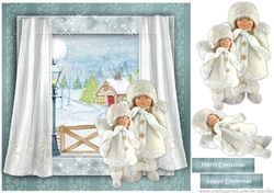 Winter Children Window