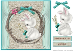 Beautiful Cute Bunny Quick card